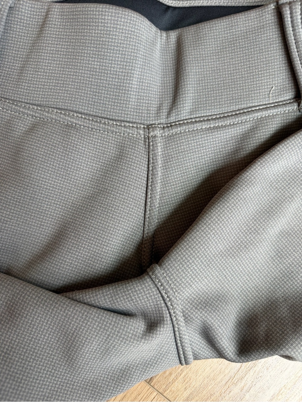 Kerrits Sit Tight Knee Patch Winter Tights Medium Gray Riding Breeches Pants - Picture 3 of 7